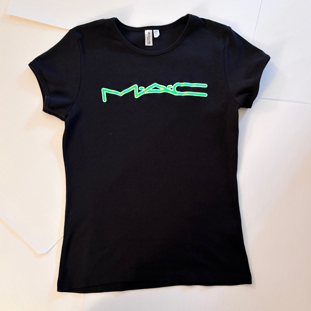 Rare! 2000’s MAC Cosmetics Backstage T-Shirt - Green/White Logo - Nice! XL